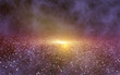 Galaxy, star clusters and gases as deep space background