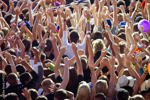 Photo: cheering crowd cheering crowd