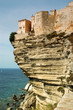 Bonifacio old town on sea cliff, Corsica, France Bonifacio old town on sea cliff, Corsica, France