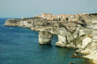 Bonifacio old town on sea cliff, Corsica, France Bonifacio old town on sea cliff, Corsica, France