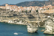 Bonifacio old town on sea cliff, Corsica, France Bonifacio old town on sea cliff, Corsica, France