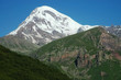 Mount Kazbek, Georgian Military Highway, Caucasus mountains