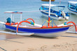 Traditional fishing boat. Bali, Indonesia.