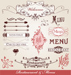 éléments restaurant et menu