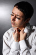 Photo: sad depression woman with tears sad depression woman with tears
