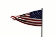 Waving American flag