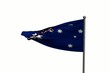 Waving flag of Australia
