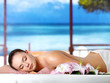 Woman relaxing in spa salon Woman relaxing in spa salon