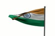 Waving flag of India