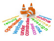 rendered concept of a under construction word cloud.