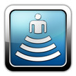 Glossy Square Icon "Amphitheater"