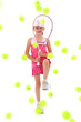 Girl Pelted with Tennis Balls