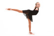 Child Ballerina Dancer with Clipping Path