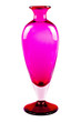 Pink vase isolated on white background