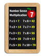 multiplication tables for number 7