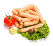 Weenie sausage with vegetables