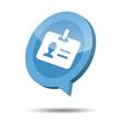 3d identity card icon