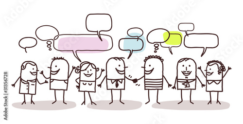 Vektor: people and social network people and social network