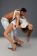 Young couple dances Caribbean Salsa
