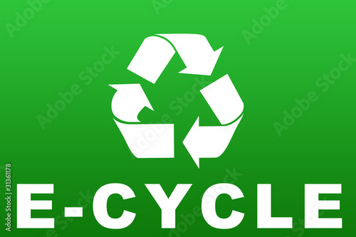 Illustration: E-Cycle symbol E-Cycle symbol