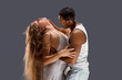 Photo: Young couple dances Caribbean Salsa Young couple dances Caribbean Salsa