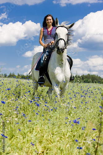 Photo: equestrian on horseback equestrian on horseback