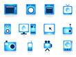 Home appliance objects set. Vector illustration.