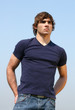Young Man in Blue