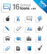 Paper Cut - School Icons 01