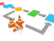 rendered concept of a process under construction.