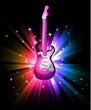 Disco Dance Background with Electric Guitar