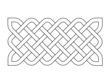 Celtic Knot (3x6) (Irish design pattern outline silhouette) Celtic Knot (3x6) (Irish design pattern outline silhouette)