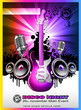 Colorul Music Event Background for Discotheque Flyers