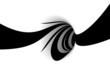 Abstract black and white spiral