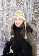 Portrait Of Girl In Winter Clothing