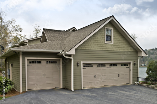 Photo: Garage Doors on a House Garage Doors on a House