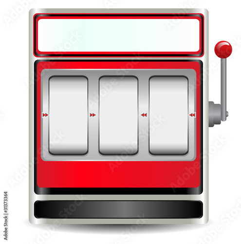 Vector: red slot machine red slot machine