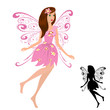 fairy girl with flowers