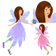girl fairy with butterfly