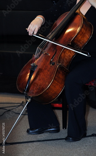 Photo: classical music bass instrument player classical music bass instrument player