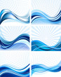 Abstract background vector set Abstract background vector set