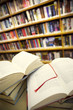 ����: Open books against book shelf � falcn #31380131
