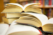 Education books in library