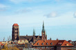 Aerial view Basilica in Gdansk, Poland.