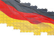 Deutschland Fahne - German Flag - Puzzle Style