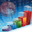 Abstract Design inspired by Stock Market Exchange