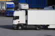 Foto: truck white driving truck white driving