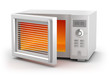 Microwave oven isolated on white. My own design Microwave oven isolated on white. My own design