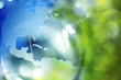 Blue and green earth background