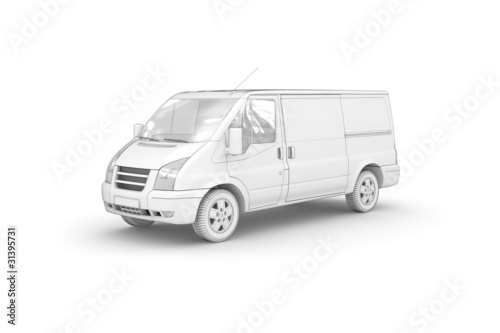 Illustration: Transporter (freigestellt weiß) Transporter (freigestellt weiß)